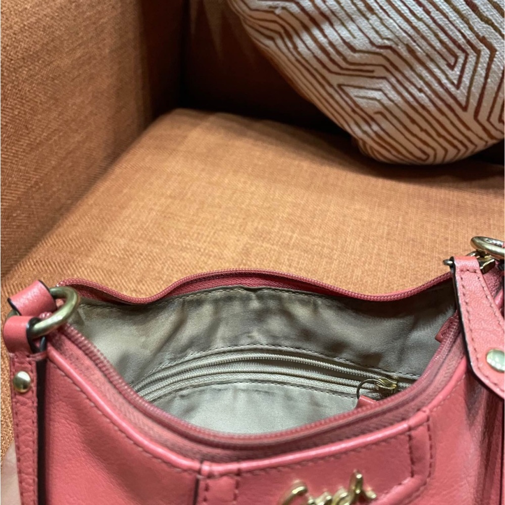 Coach Pink Blush Leather Crossbody Bag - Picture 3 of 5